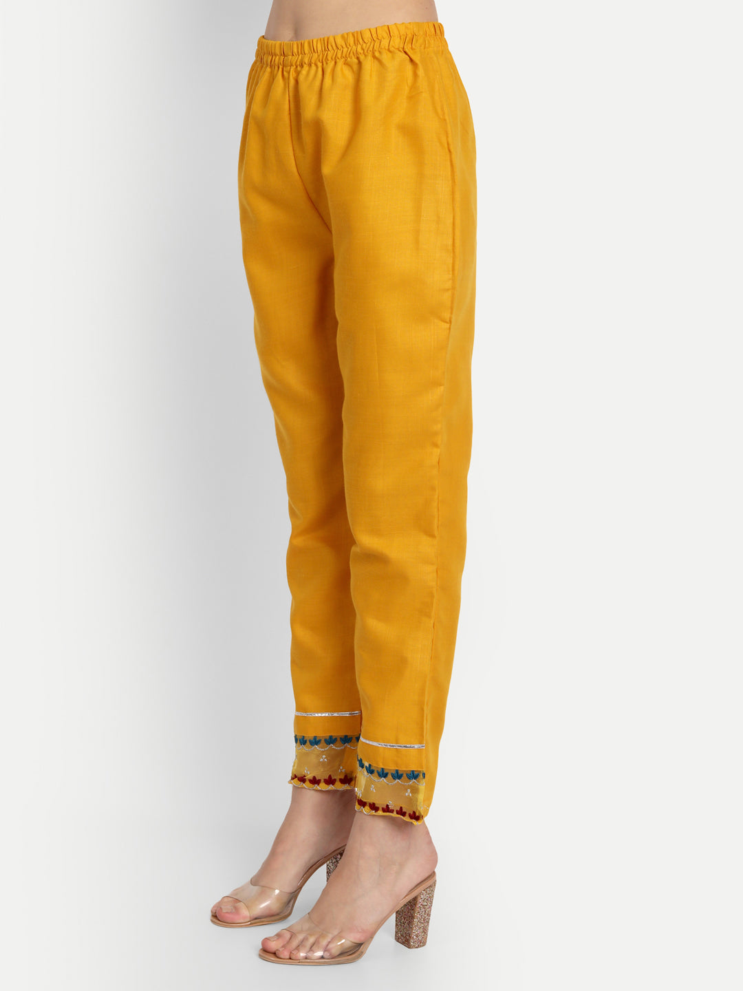 VredeVogel  Women Kurta and Trousers Pant Set Cotton Blend