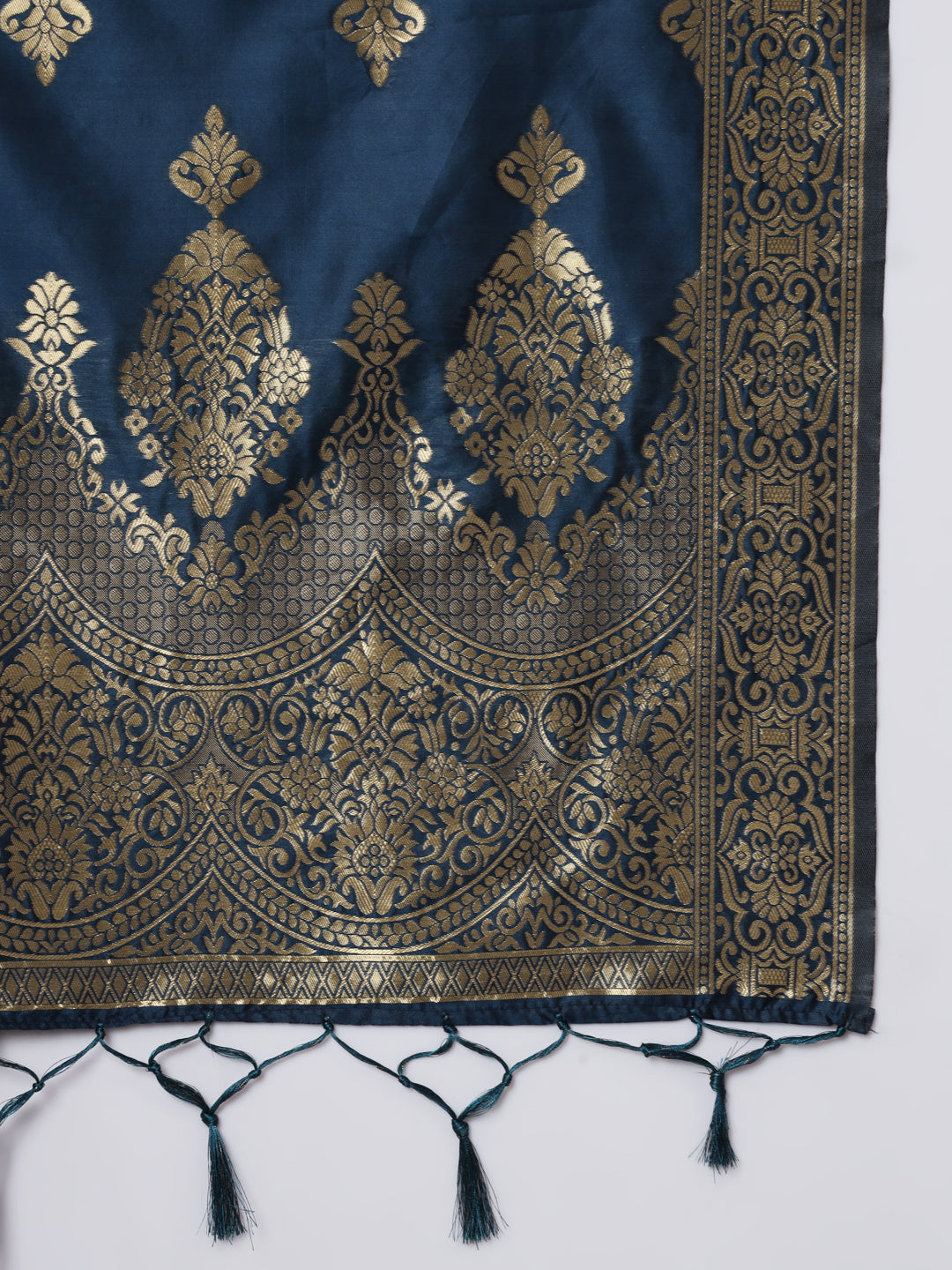 VredeVogel Cotton Silk Kurta and Pant Set with Banarasi Silk Dupatta