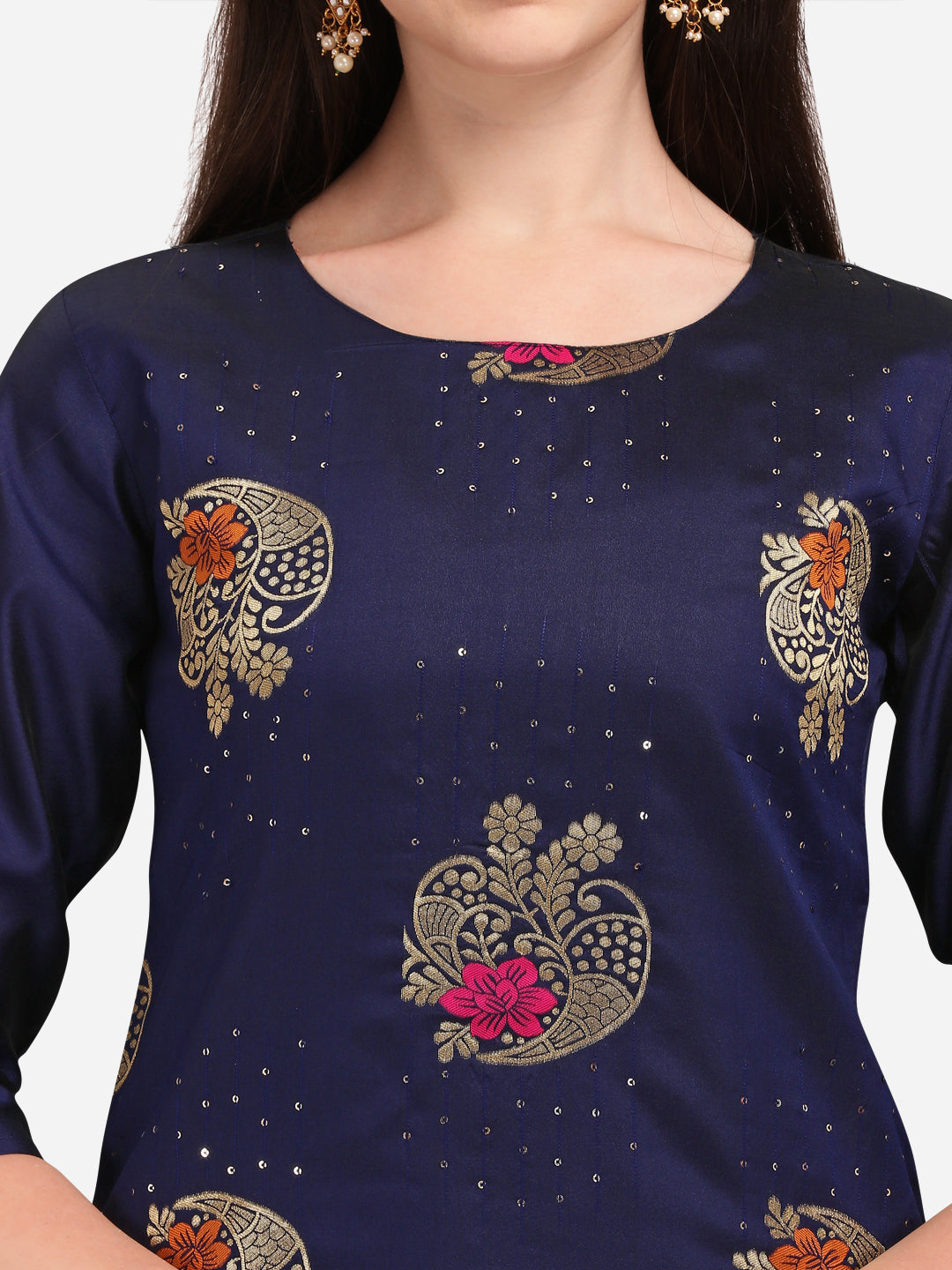 VredeVogel Cotton Silk Jacquard Kurta Pant With chanderi Silk dupatta Sets