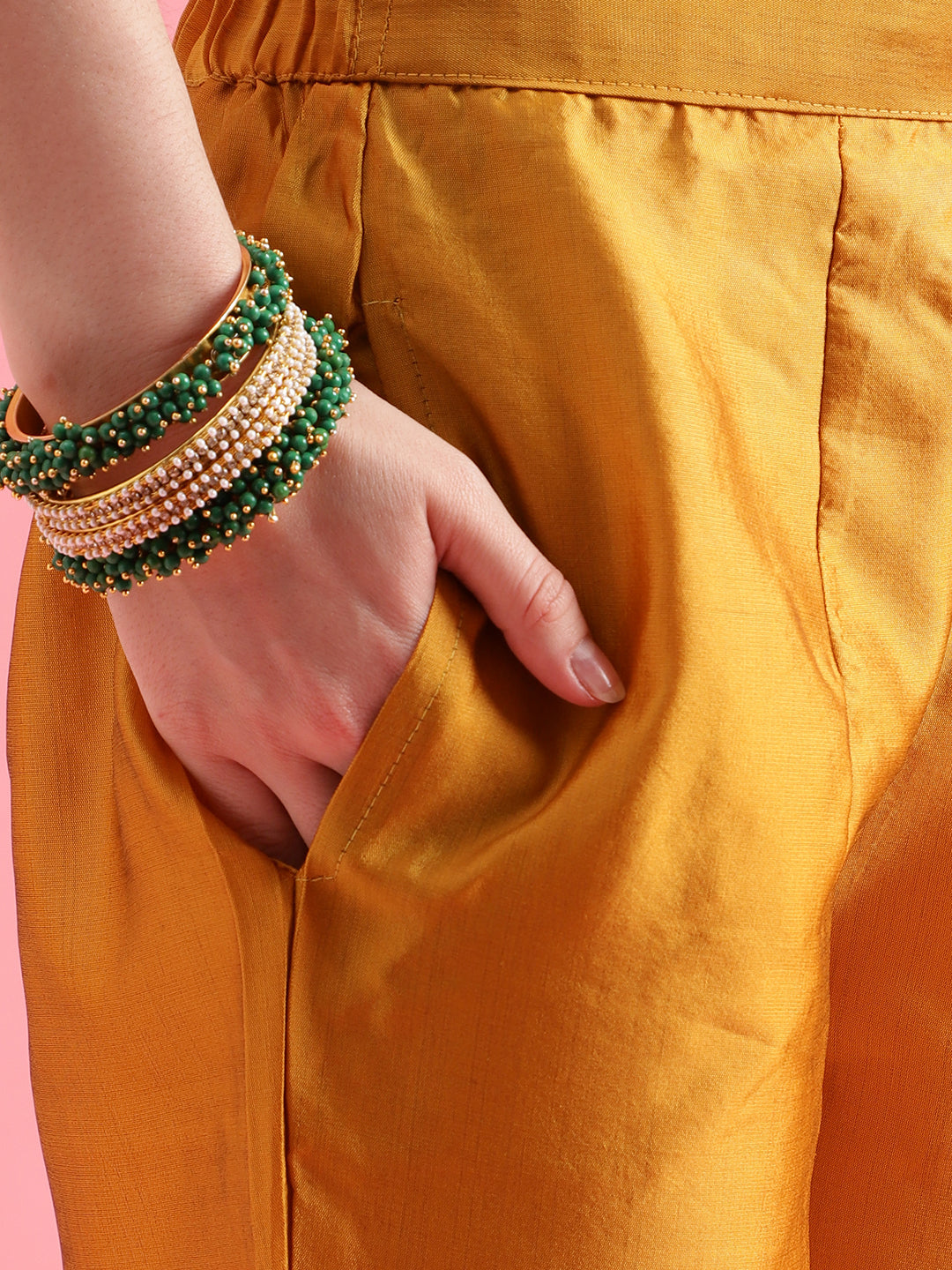 VredeVogel Cotton Silk Jacquard Kurta Pant With chanderi Silk dupatta Sets