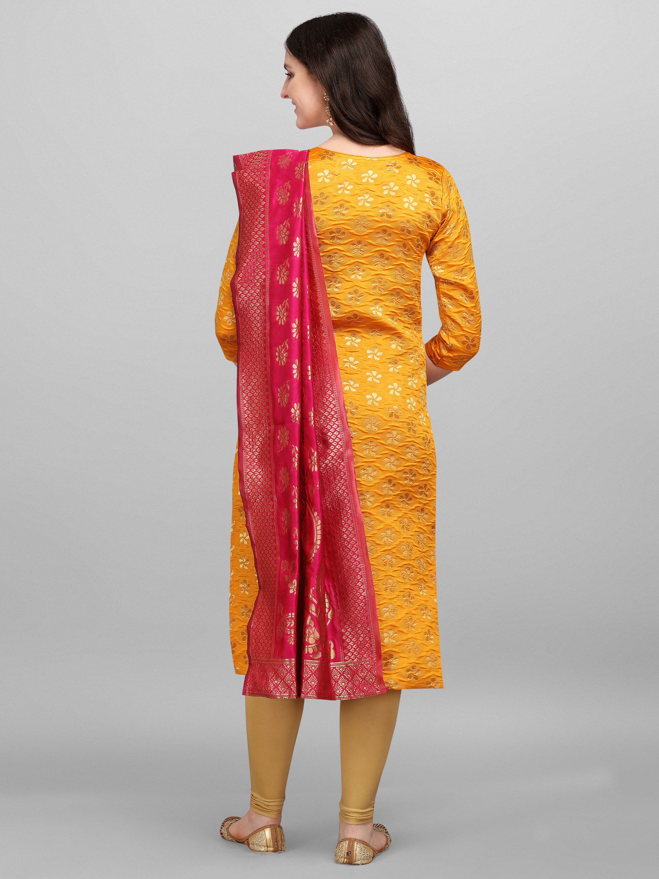 VredeVogel  Women Kurta and dupatta Set Cotton Blend