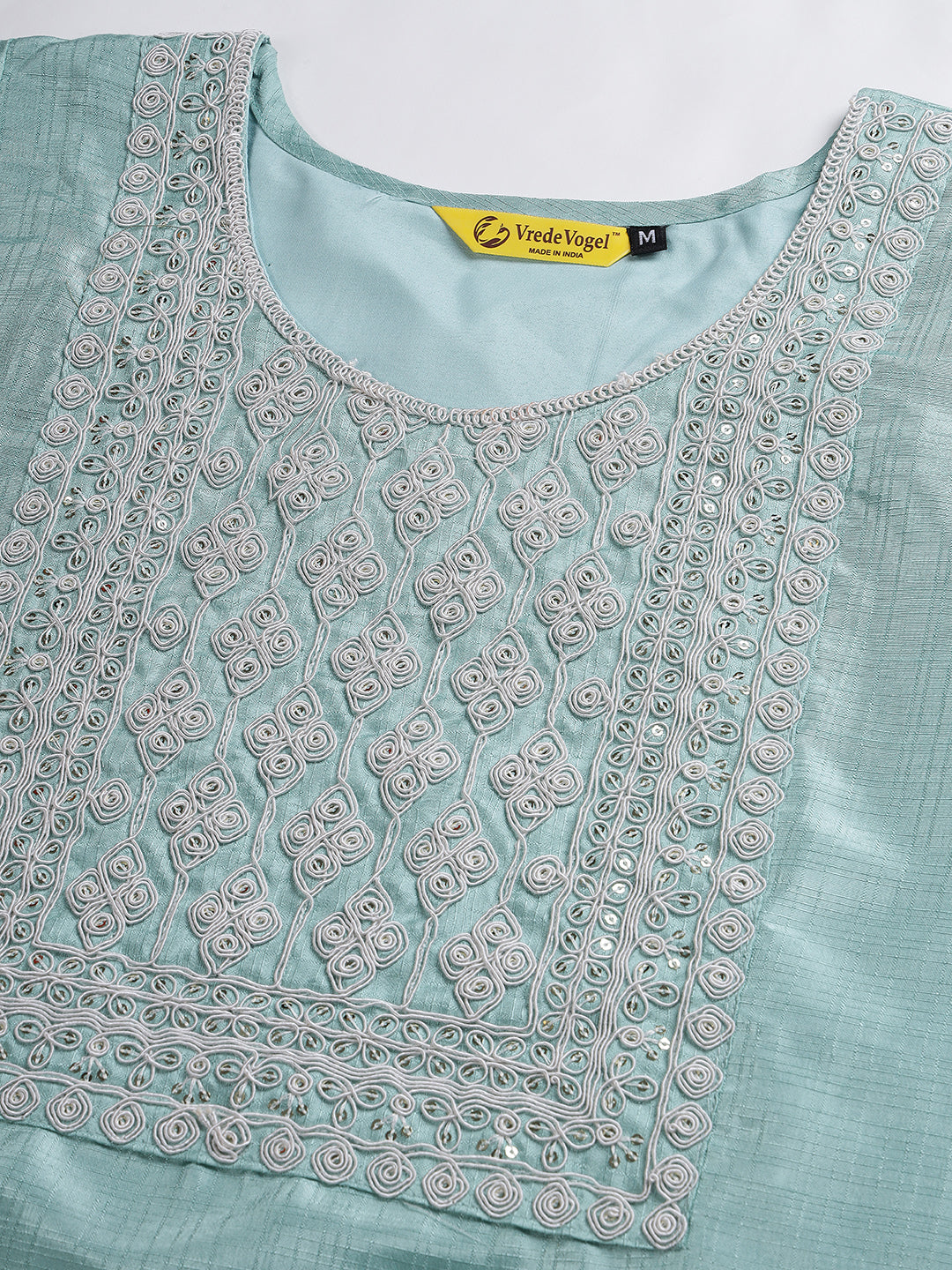 VredeVogel  Women Kurta and Trousers Pant Set Silk Blend