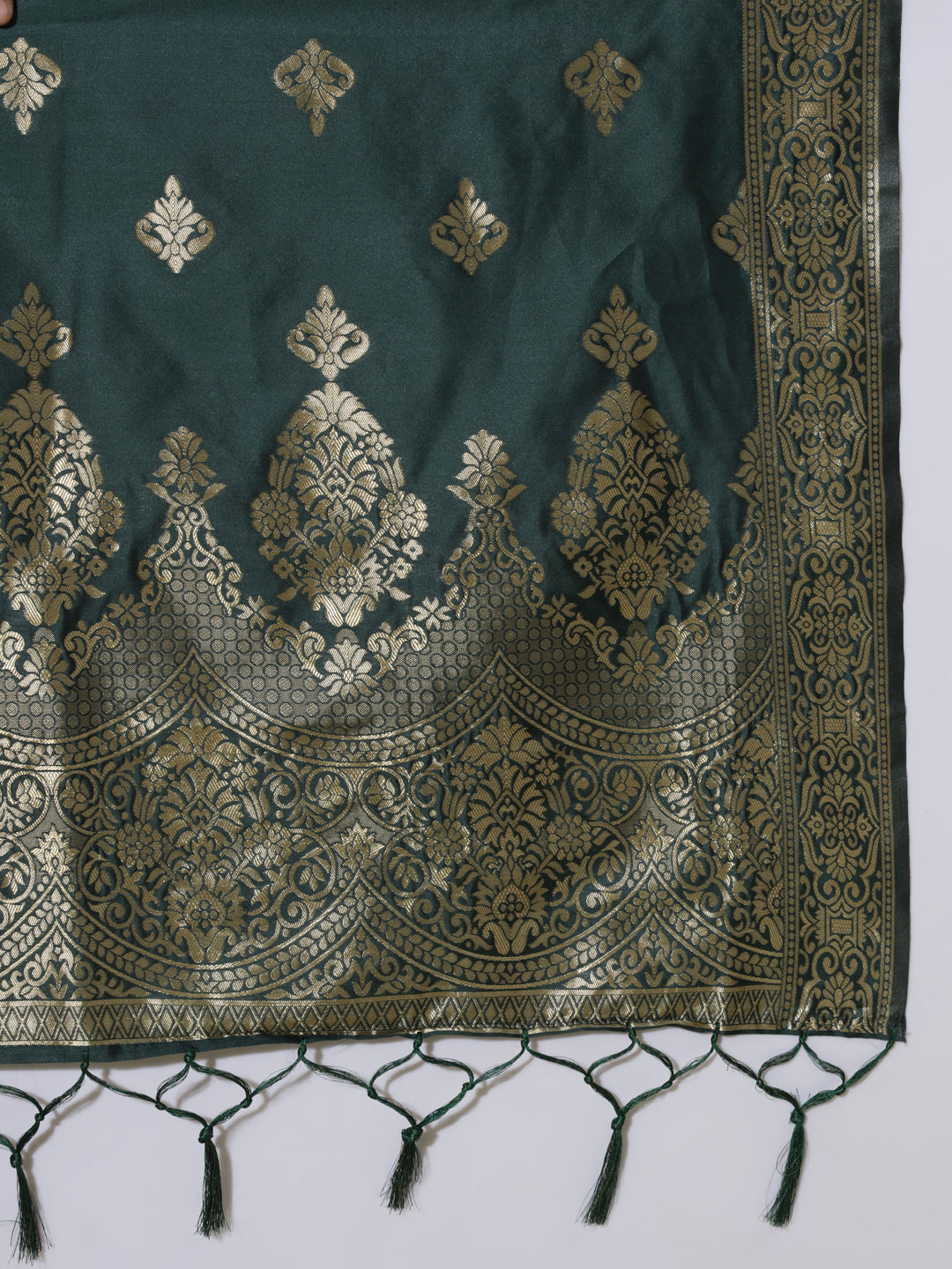 VredeVogel Cotton Silk Kurta and Pant Set with Banarasi Silk Dupatta