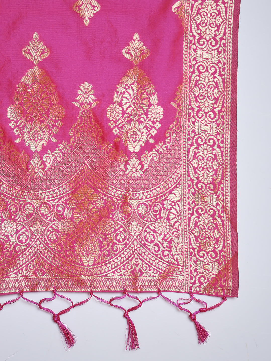 VredeVogel Cotton Silk Kurta and Pant Set with Banarasi Silk Dupatta
