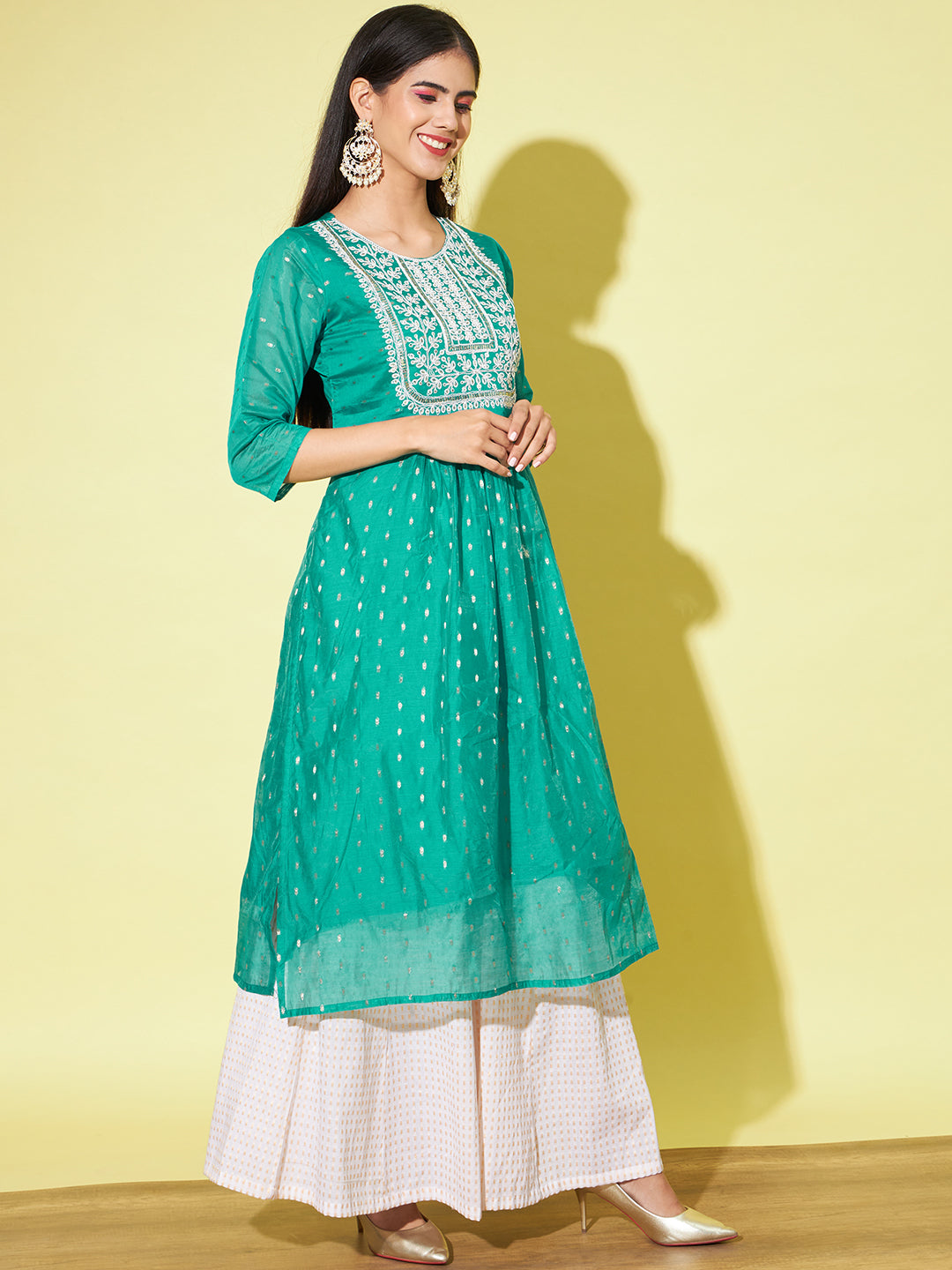 VredeVogel Women chanderi modal Butti