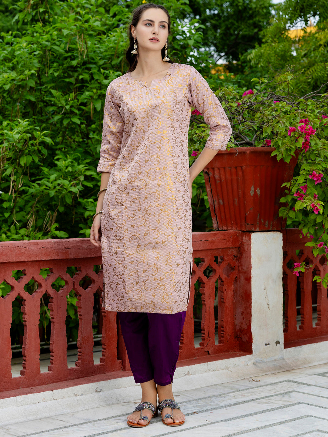 Kanishka Cotton Silk Jacquard Kurta Pant & Banarasi Dupatta Set – Elegant Party Wear Outfit