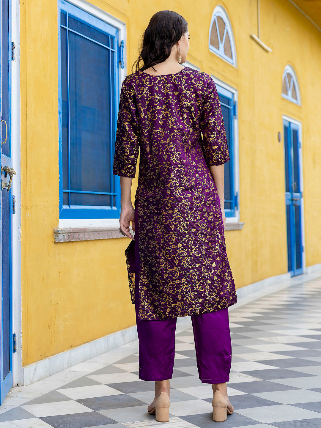 Kanishka Cotton Silk Jacquard Kurta Pant & Banarasi Dupatta Set – Elegant Party Wear Outfit