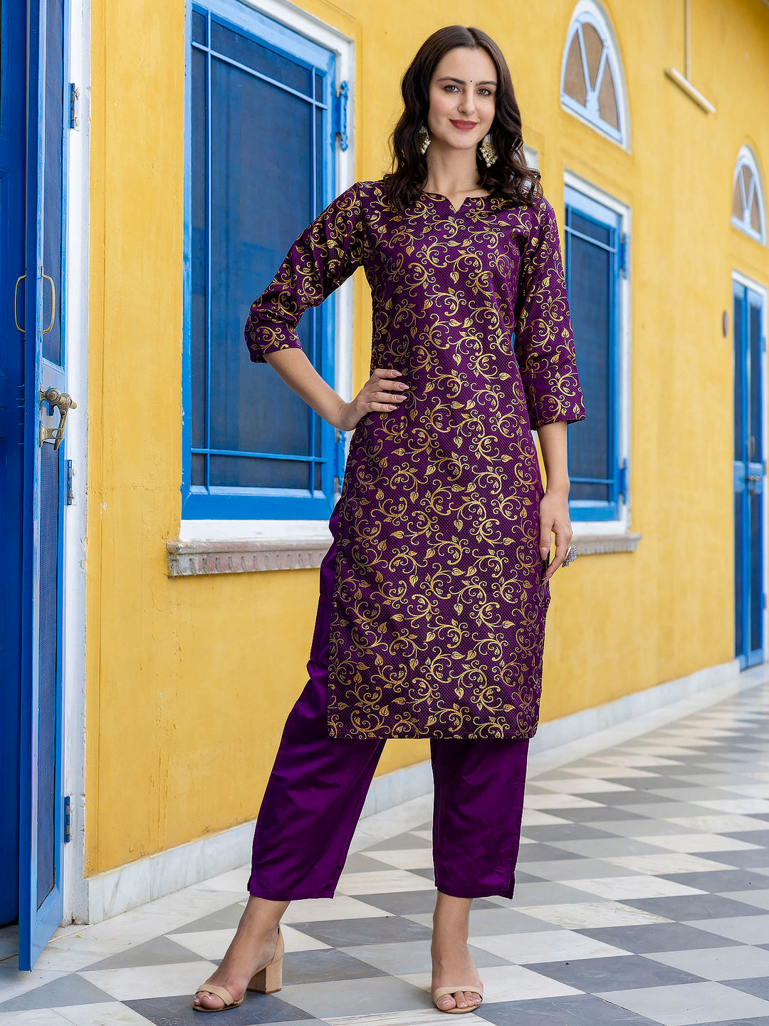 Kanishka Cotton Silk Jacquard Kurta Pant & Banarasi Dupatta Set – Elegant Party Wear Outfit
