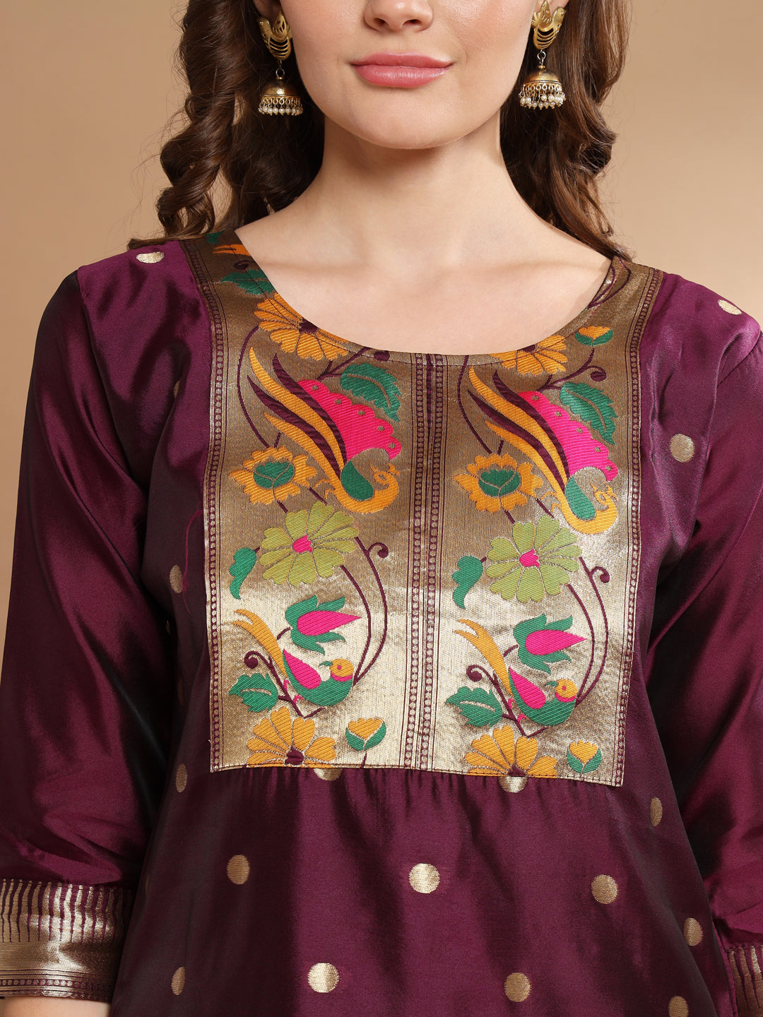 VredeVogel Cotton Silk Jacquard Kurta Pant With Banarasi Silk dupatta