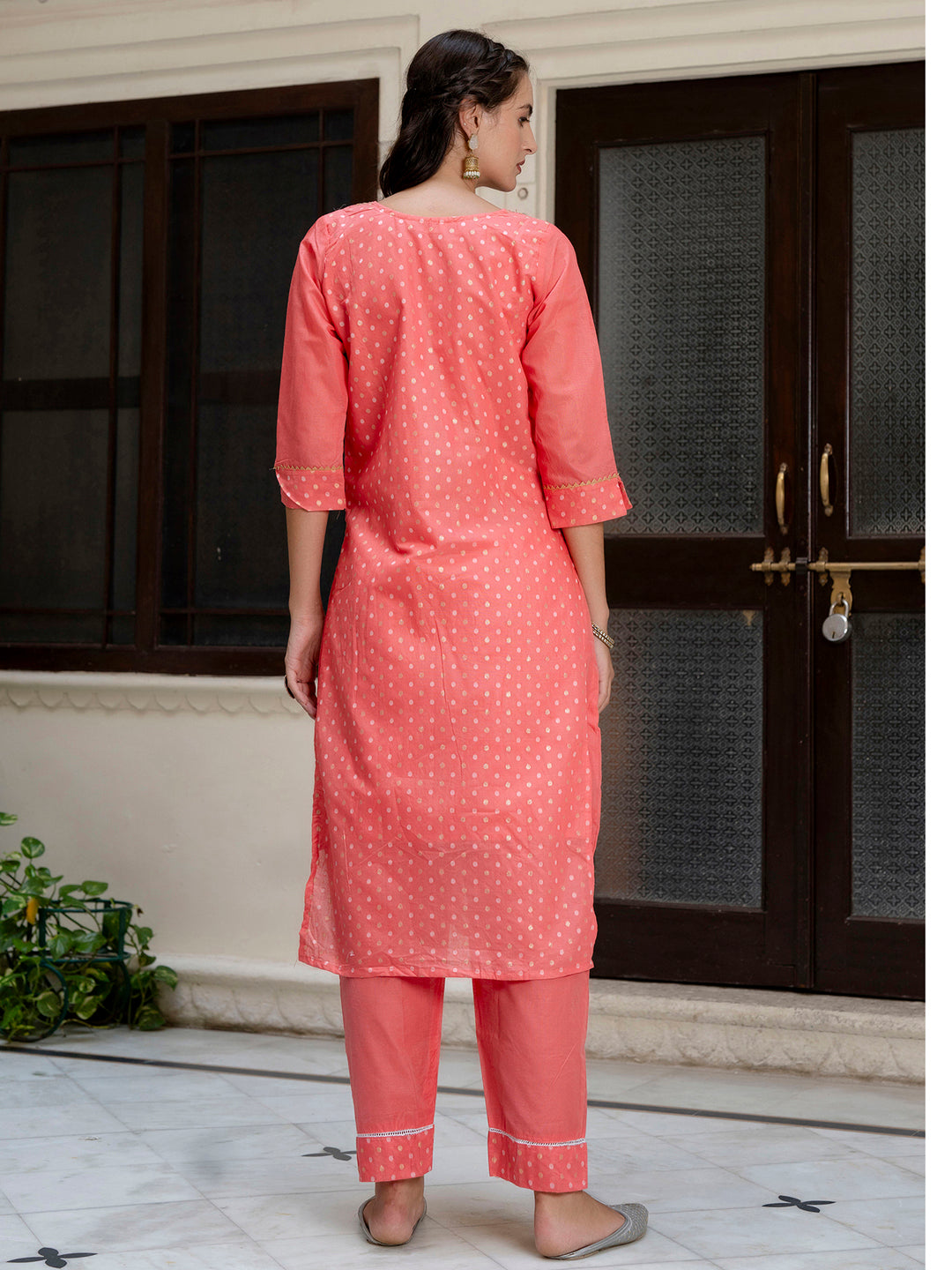 Varnika Chanderi Silk Kurta Set: Coding Embroidery, Party Wear Elegance