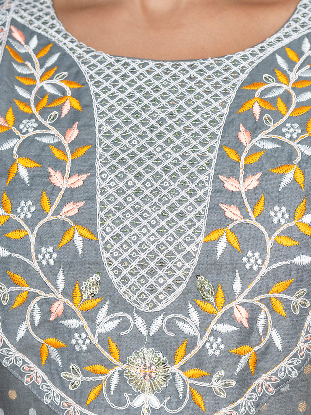 Varnika Chanderi Silk Kurta Set: Coding Embroidery, Party Wear Elegance