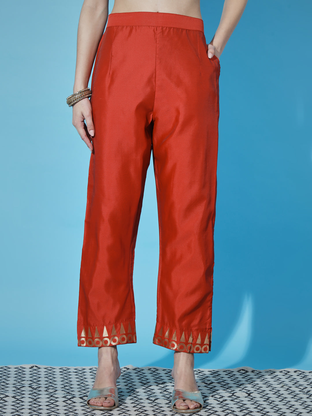 VredeVogel Cotton Silk Jacquard Kurta Pant With Banarasi Silk dupatta