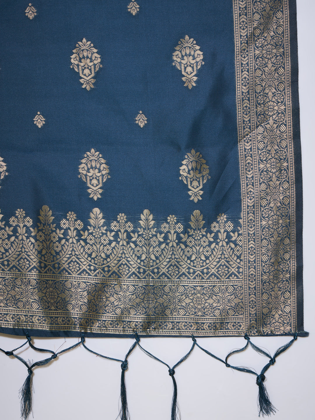 VredeVogel Cotton Silk Jacquard Kurta Pant With Banarasi Silk dupatta