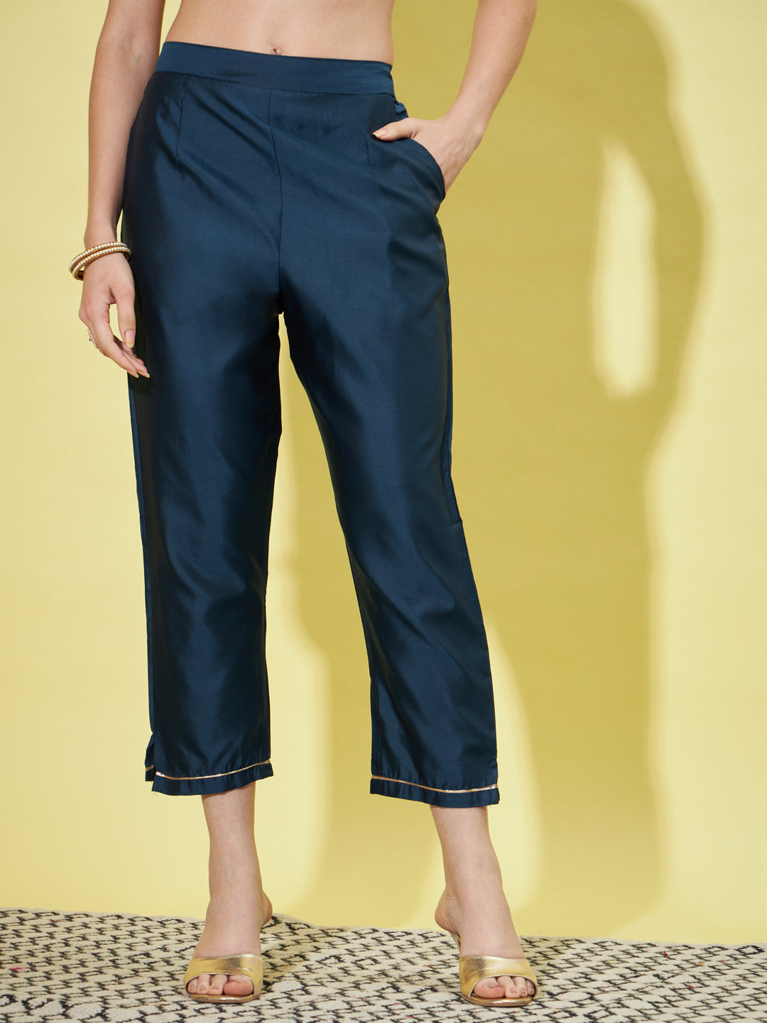 VredeVogel Cotton Silk Jacquard Kurta Pant With Banarasi Silk dupatta
