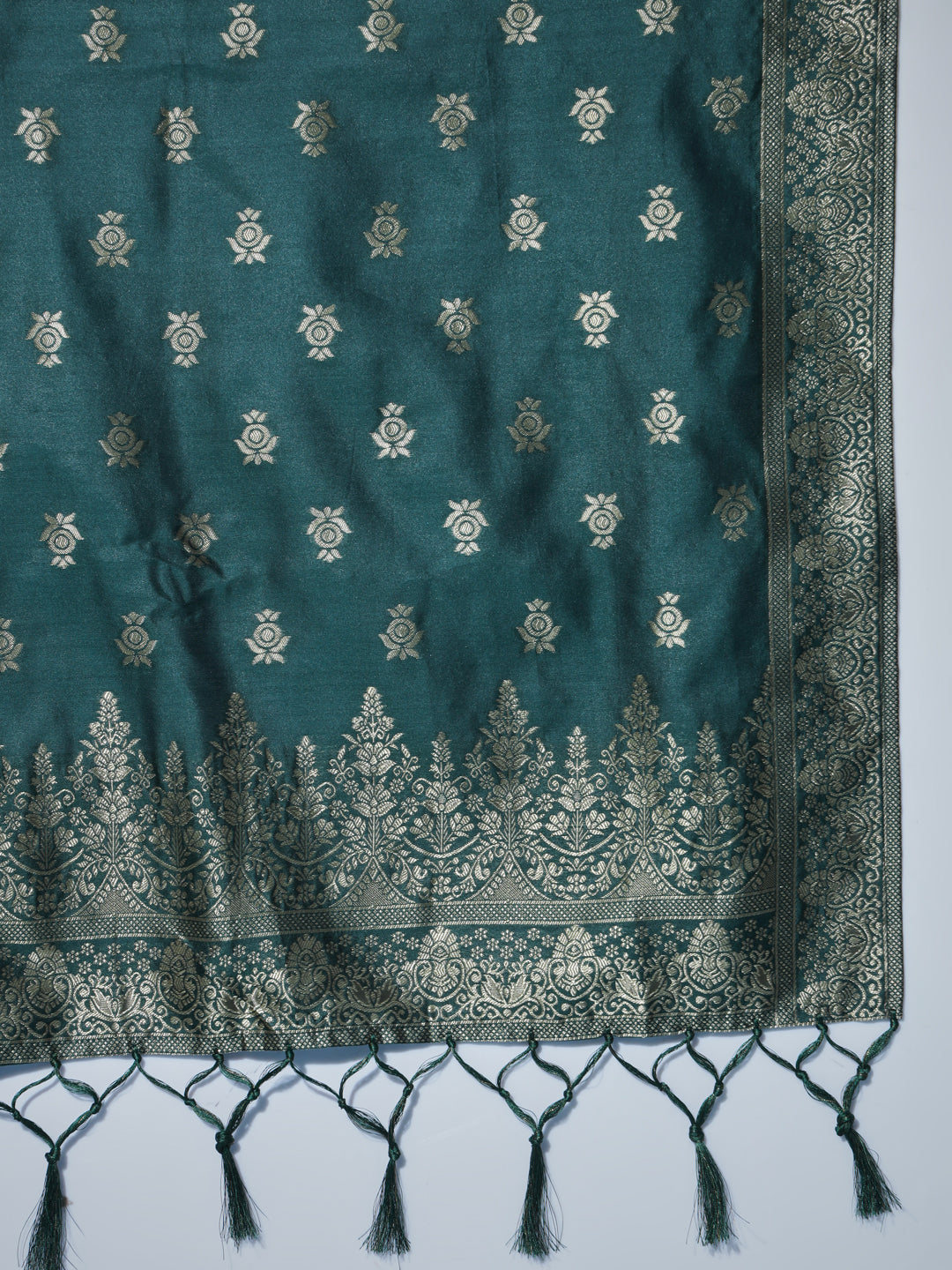VredeVogel Cotton Silk Jacquard Kurta Pant With Banarasi Silk dupatta