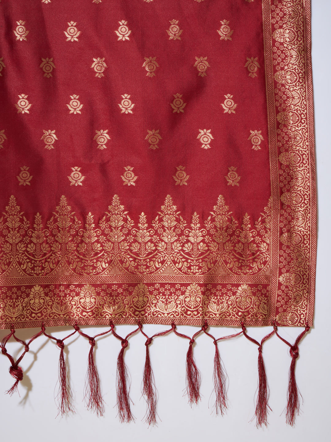 VredeVogel Cotton Silk Jacquard Kurta Pant With Banarasi Silk dupatta