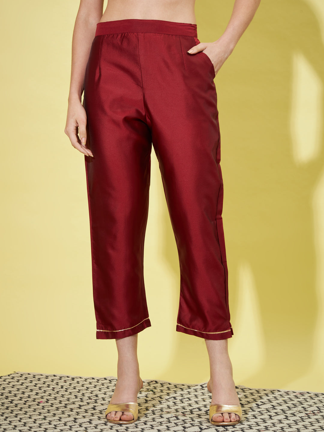 VredeVogel Cotton Silk Jacquard Kurta Pant With Banarasi Silk dupatta