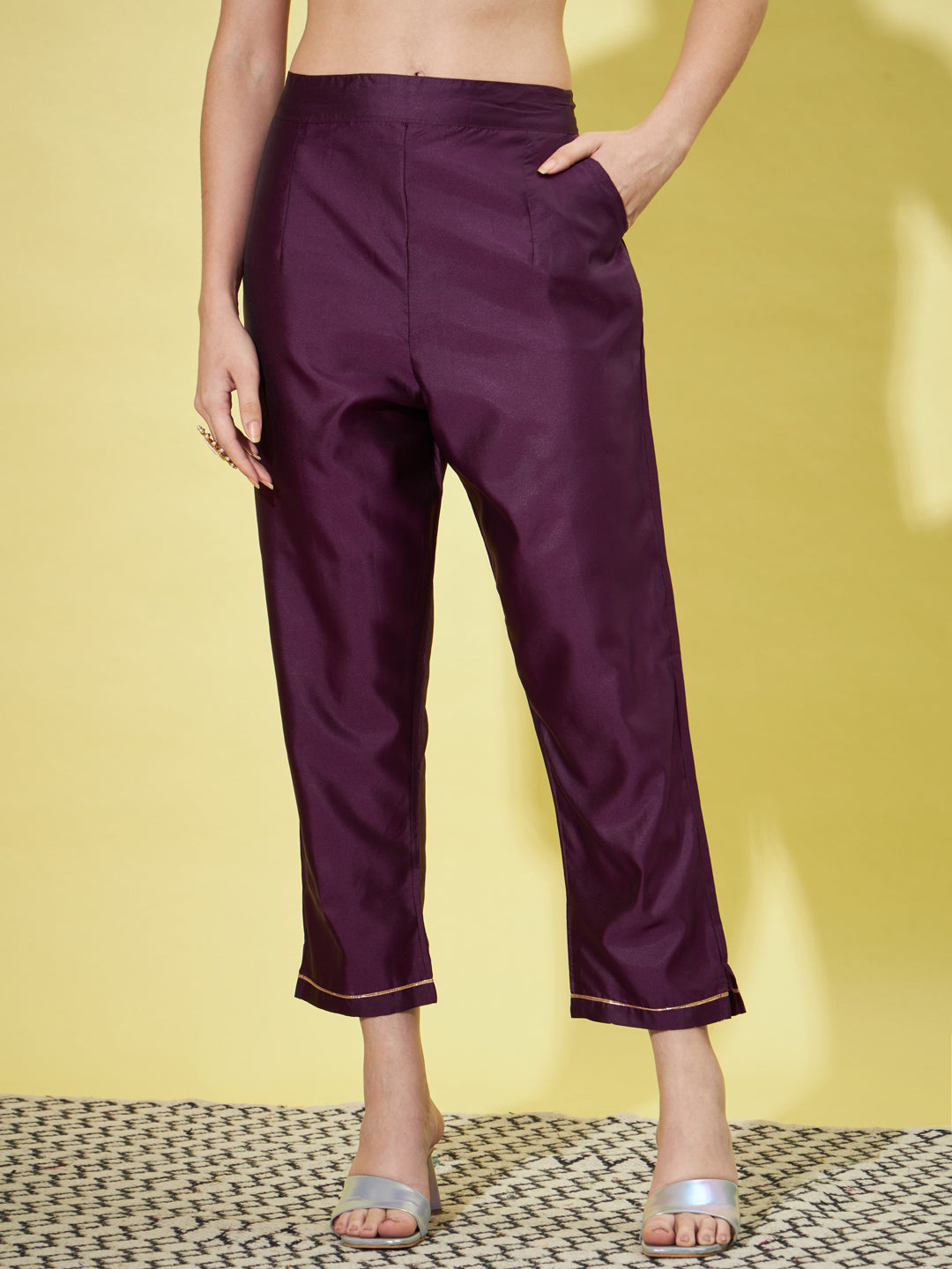VredeVogel Cotton Silk Jacquard Kurta Pant With Banarasi Silk dupatta