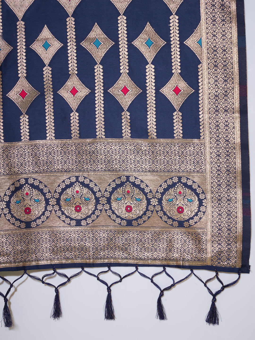 VredeVogel Cotton Silk Jacquard Kurta Pant With Heavy Banarasi Silk Dupatta