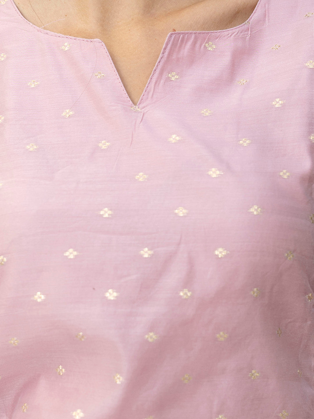 Charulata Kurta and Trouser Duppata Set Chanderi Modal Butti