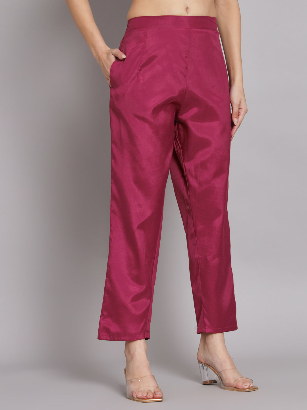 VredeVogel Kurta and Trouser Duppata Set Chanderi Modal Butti