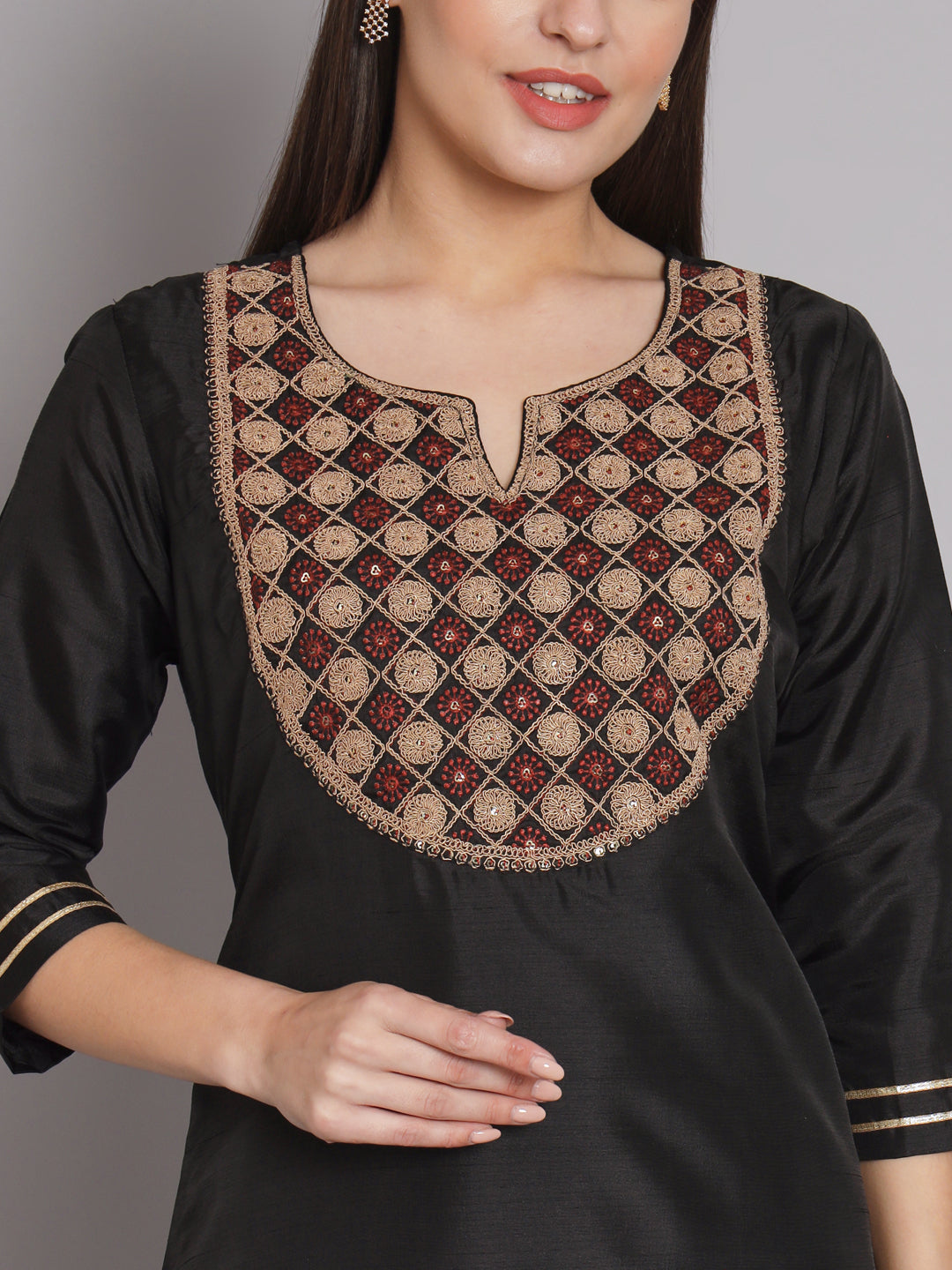 VredeVogel Silk Blend Kurta and Trousers Pant Set