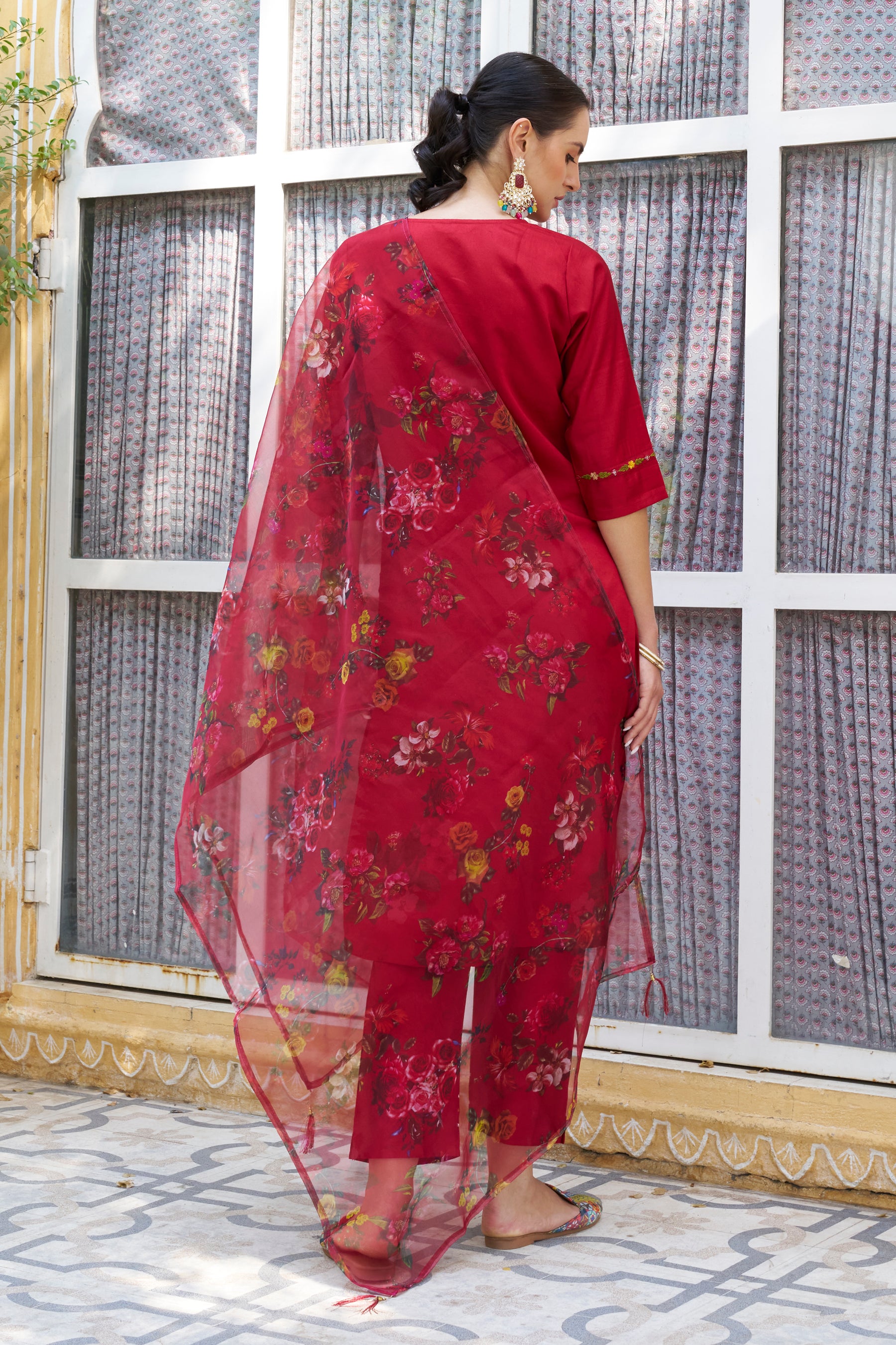 VredeVogel Women Kurta and Pant Sets Viscose Rayon Fabric
