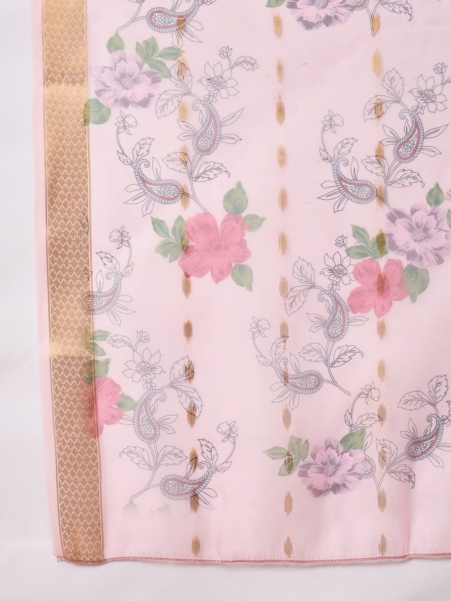 KesarSaga Pink Women Silk Blend Kurta and Trousers Pant Set