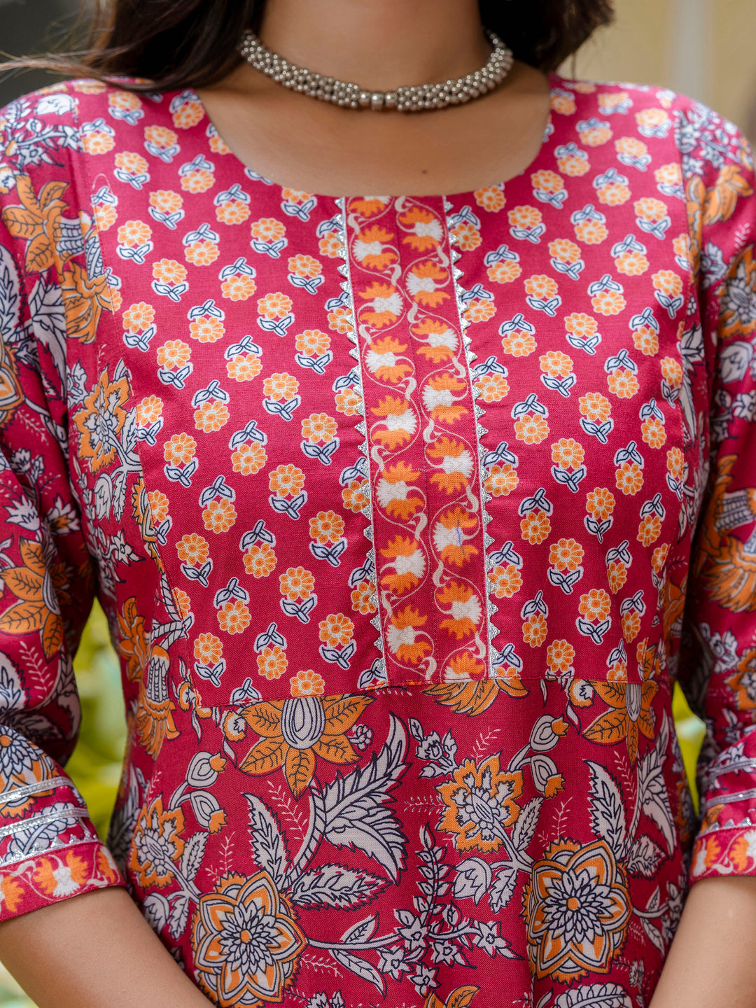 VredeVogel  Women Cotton Blend Kurta Pant Dupatta Set