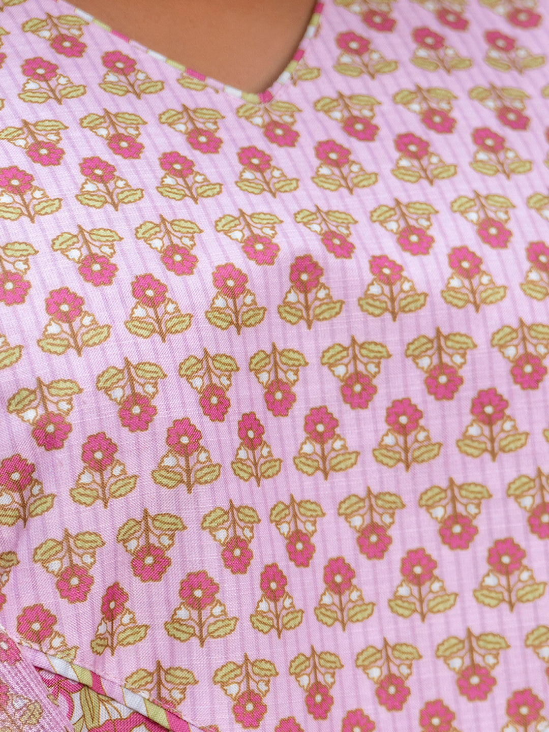 VredeVogel  Women Cotton Blend Kurta Pant Dupatta Set