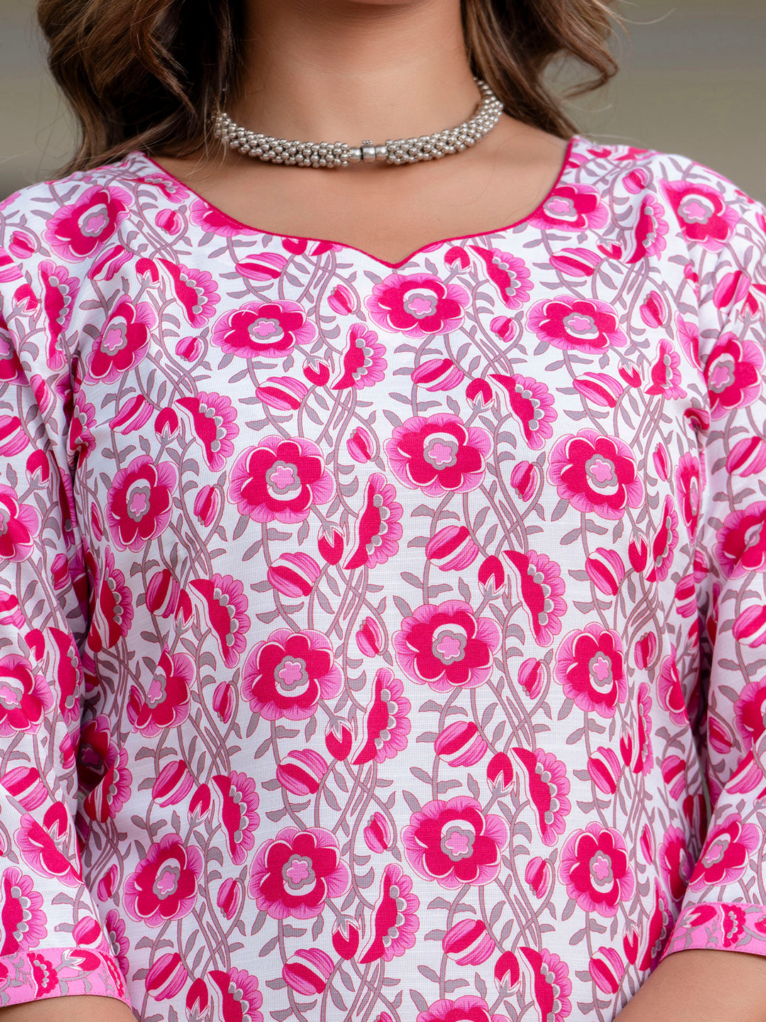 VredeVogel  Women Cotton Blend Kurta Pant Dupatta Set