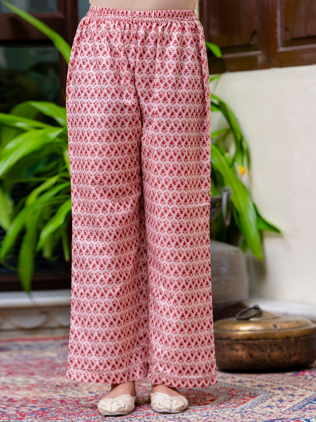 VredeVogel Women Cotton Blend Kurta Pant Dupatta Set