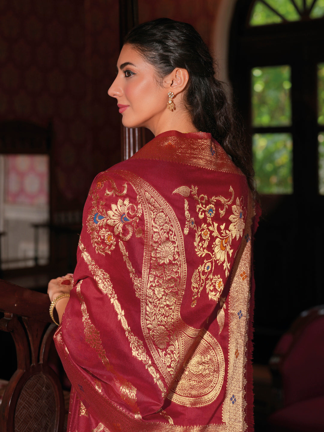 VredeVogel Women Silk Blend Kurta Pant Dupatta Set