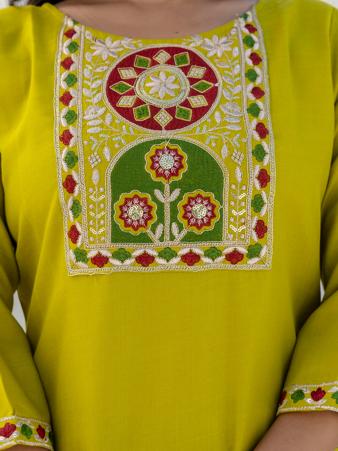 Meher Women Kurta and Trousers Pant Sets Cotton Blend