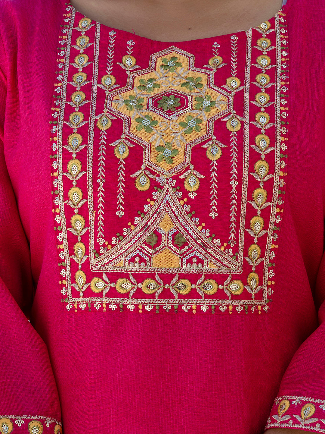 Meher Women Kurta and Trousers Pant Sets Cotton Blend