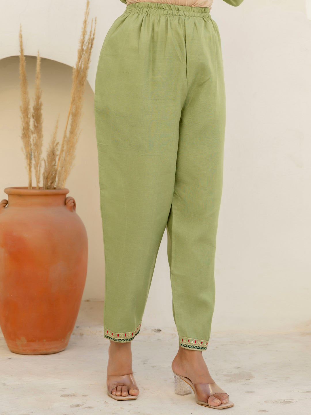 Meher Women Kurta and Trousers Pant Sets Cotton Blend