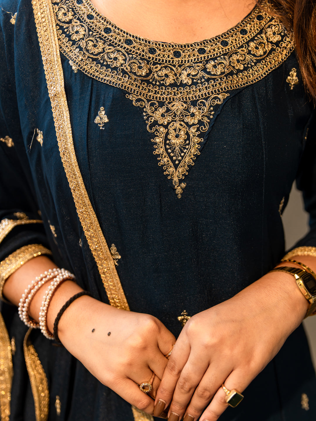 Mohini Stylish Anarkali Kurta Set Ready to Wear Soft Silk Fabric with Embroidered Dupatta Tailored Fit