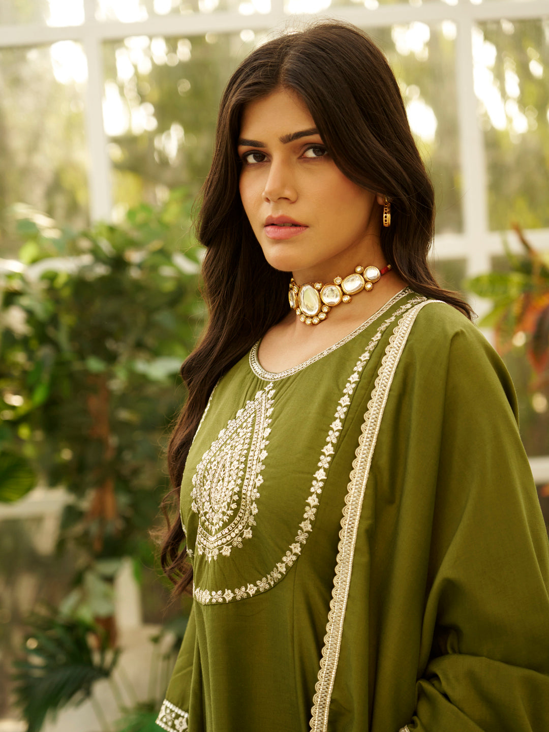 Vaani Anarkali Kurta and Pant Dupatta Set