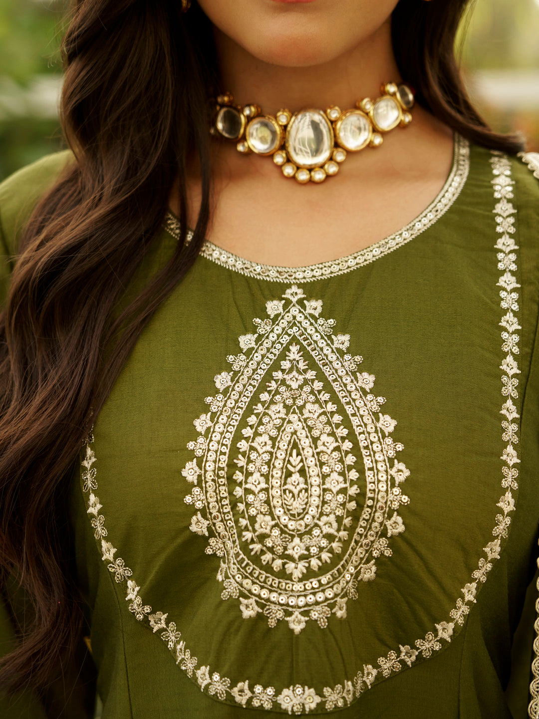 Vaani Anarkali Kurta and Pant Dupatta Set