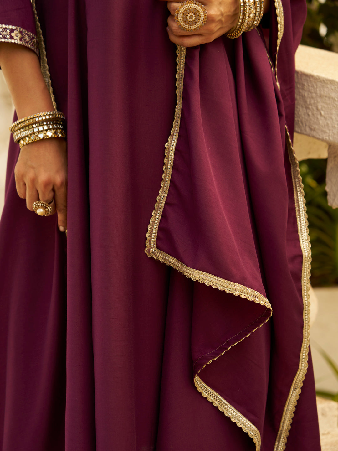 Vaani Anarkali Kurta and Pant Dupatta Set