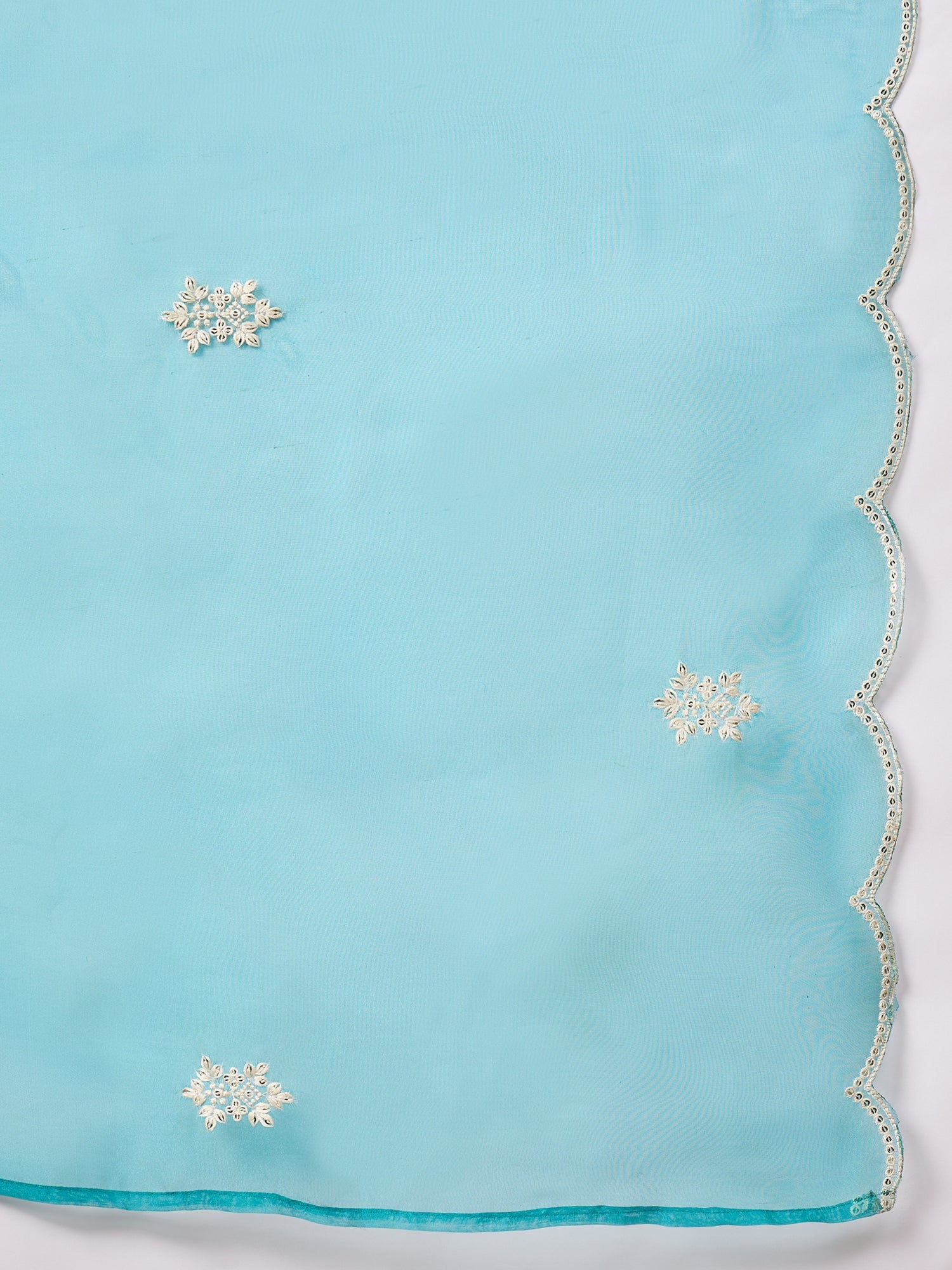 Saundh Blue Silk Blend Embroidered Kurta Set Suits