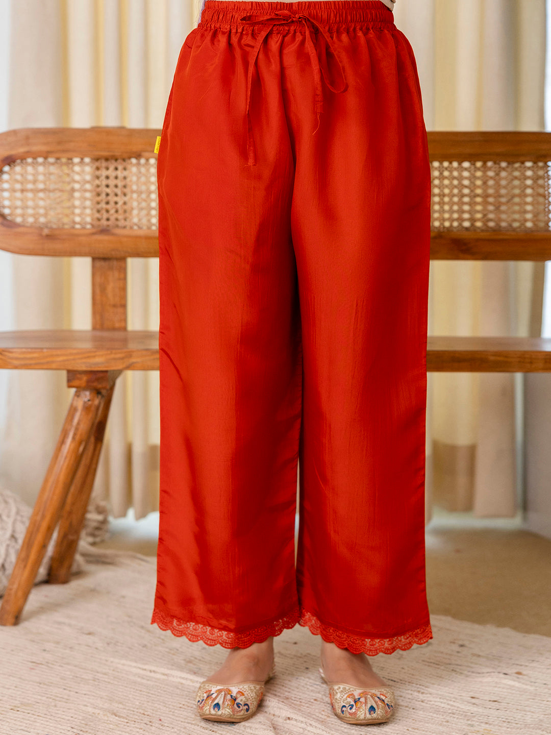 Utsaah Rust Embroidred Kurta Sets with Sequins Work Women Suits