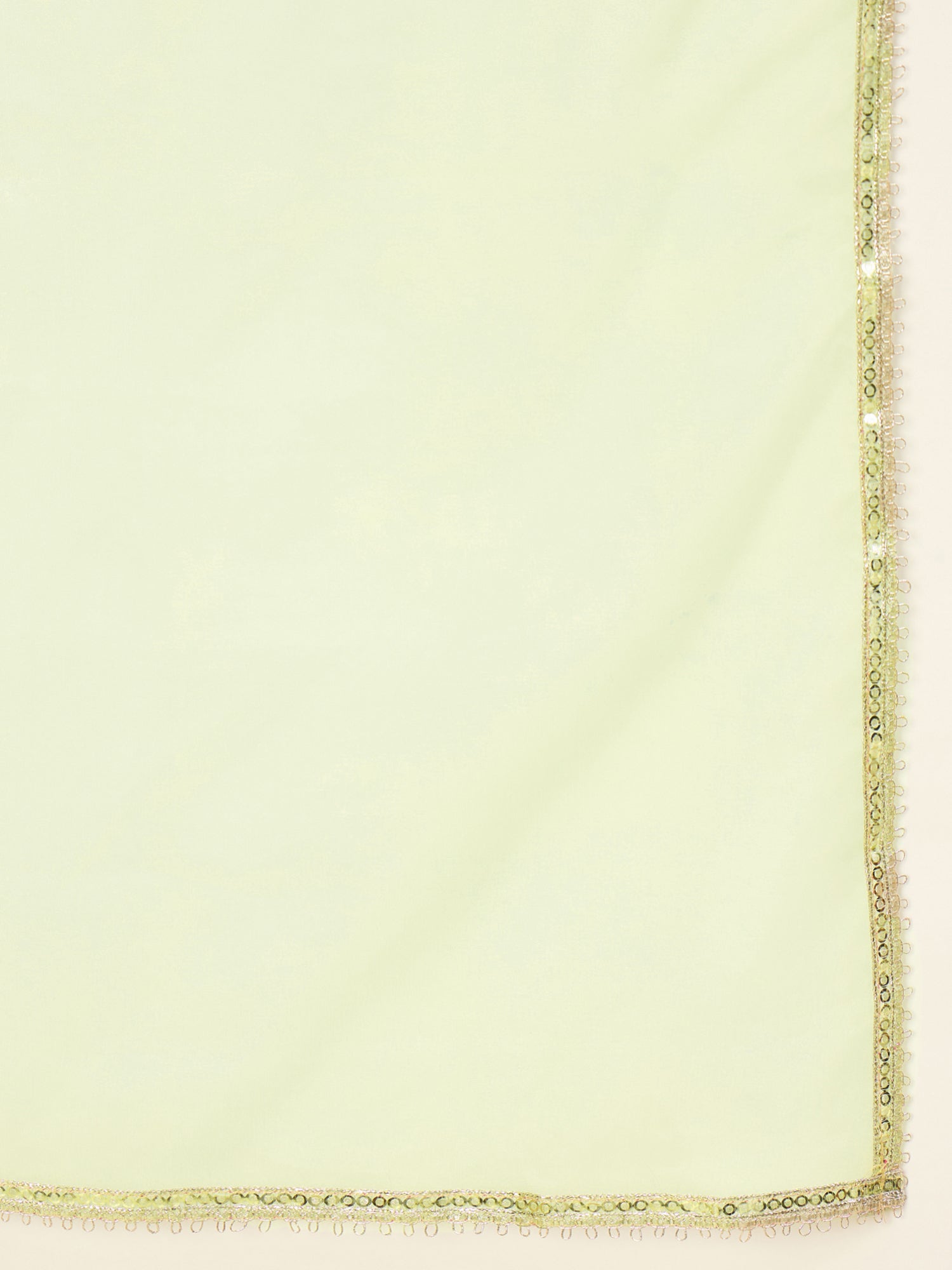 Harini Women's Pista Green Embroidered Yoke Design Straight Kurta Pant Set with Ombre Dupatta